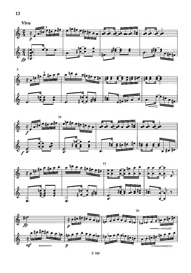 Guitar Quartet (2015) Ernst Mahle 3rd Movement Full Score